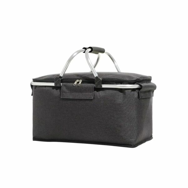Panier isotherme noir pour pique-nique - 4 à 6 personnes