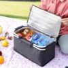 Panier pique-nique isotherme avec motif fleuri tropical - 4 à 6 personnes – Image 2
