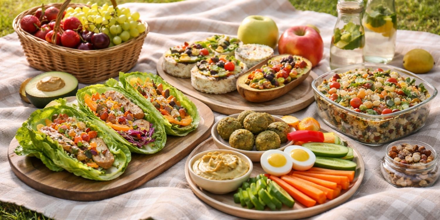 Pique-nique sans pain et sans gluten : alternatives aux sandwichs